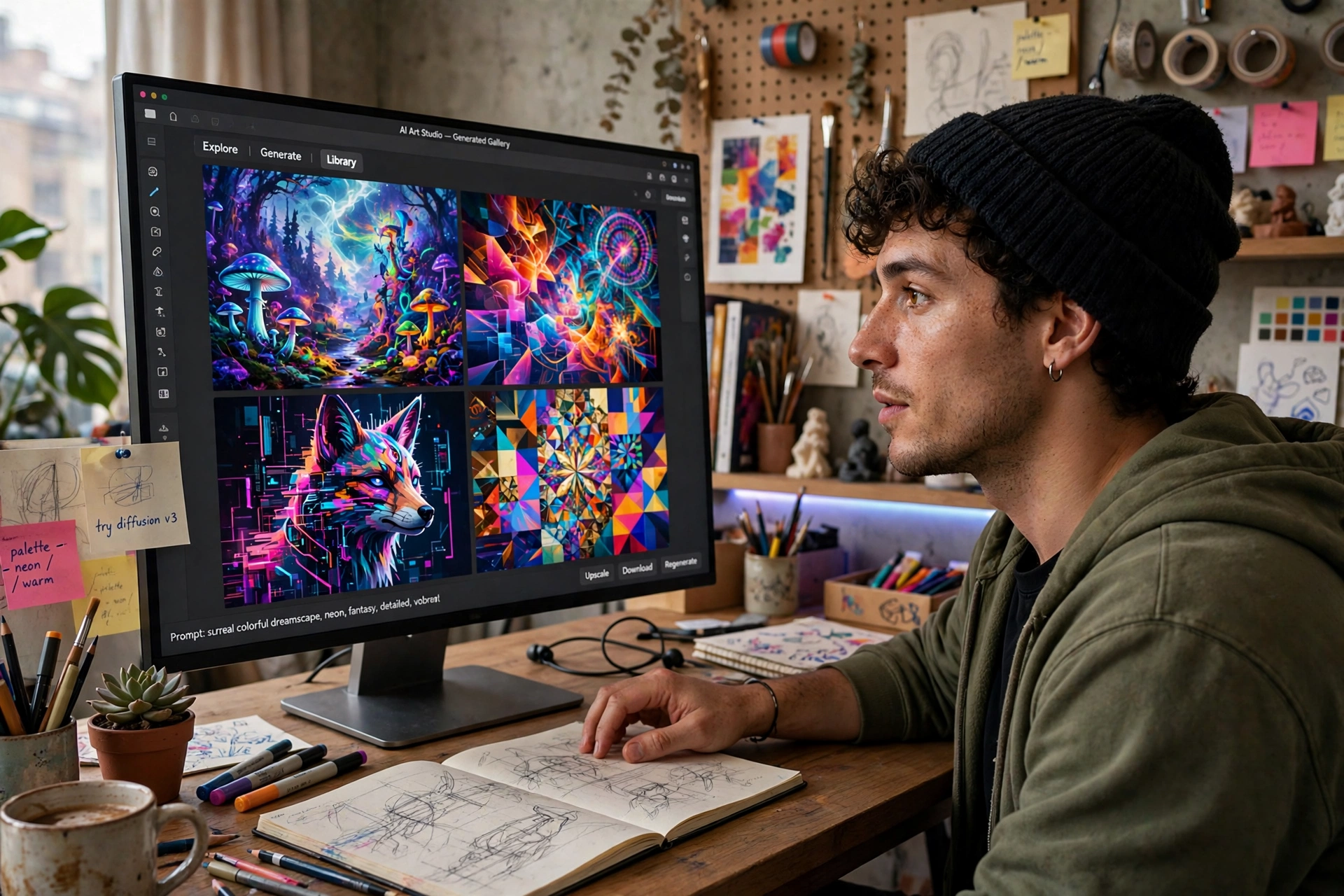 AI tools for beginners image generation