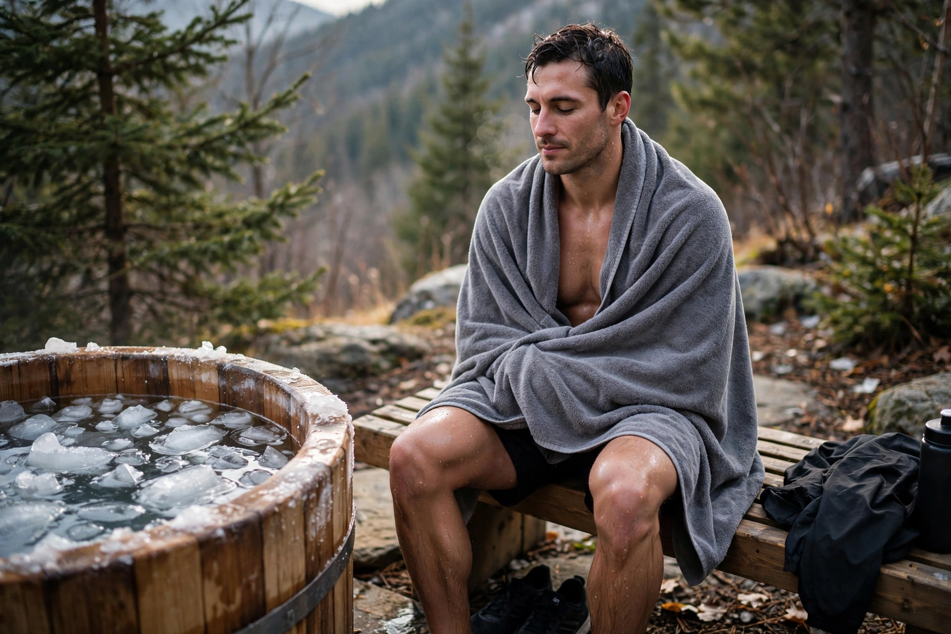 Warming up and recovering after a cold plunge