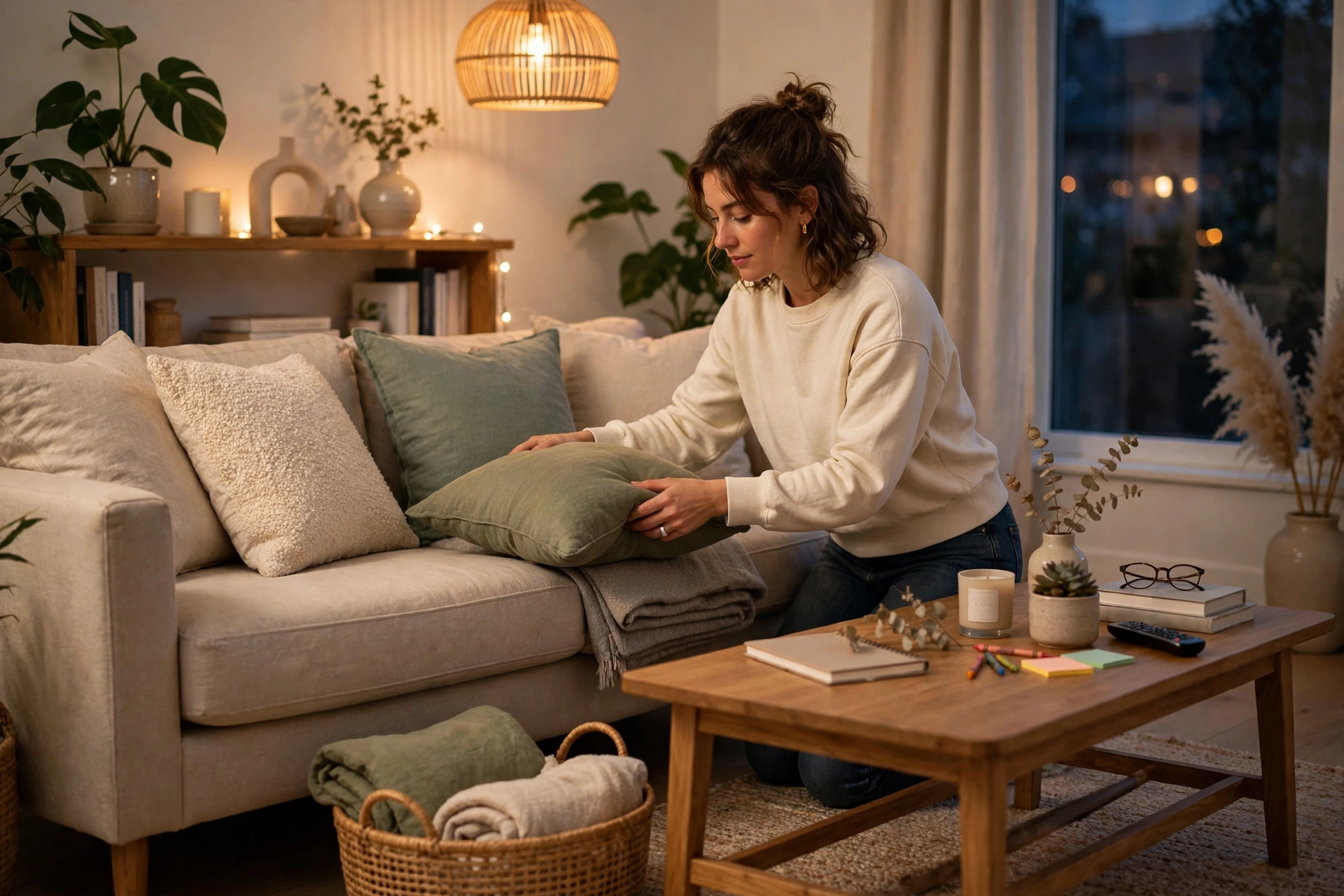 home organization for beginners evening reset