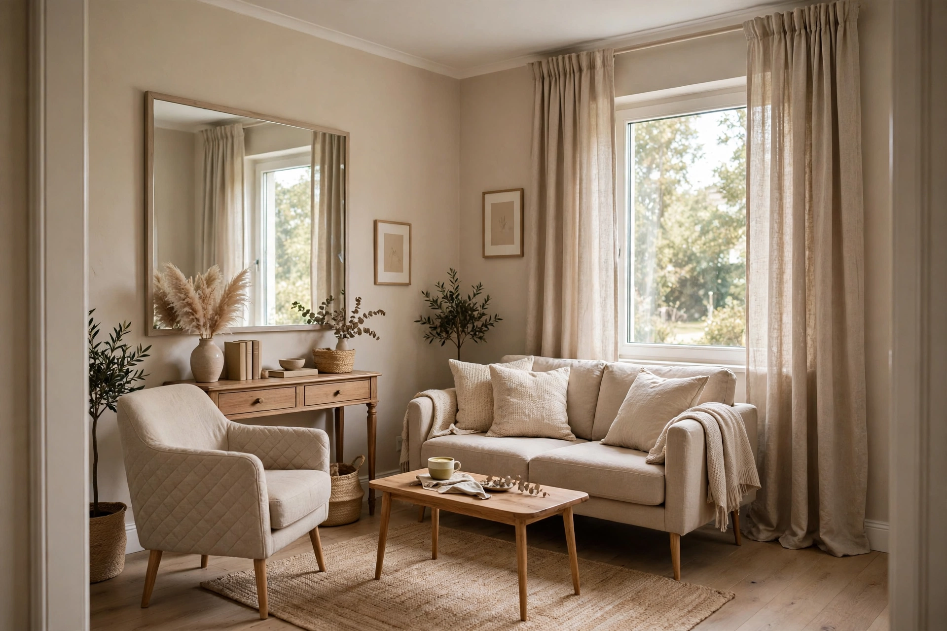 home decor and design ideas small living room mirror high curtains