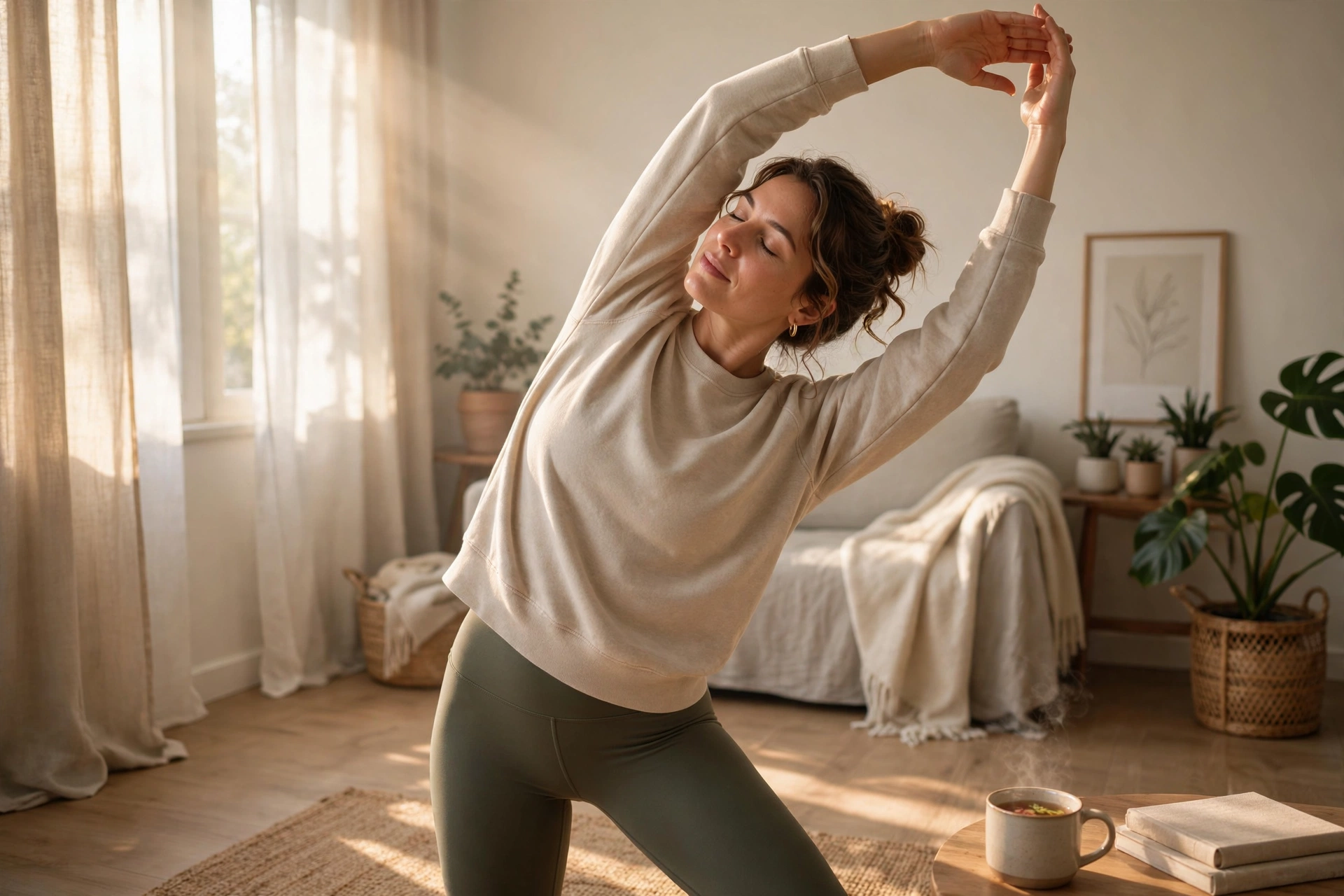 morning routine stretching