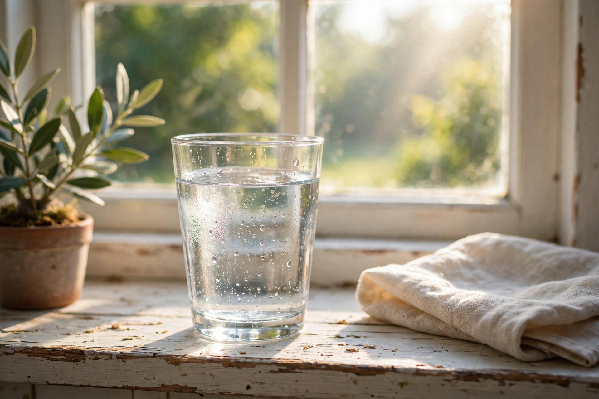 morning routine water and sunlight